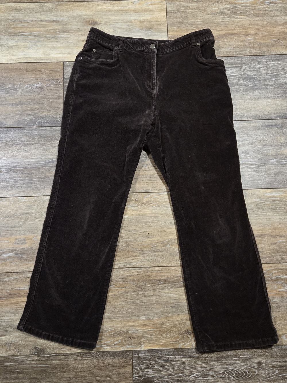 Vintage Woolrich Brown Corduroys Womens Petite High Rise Gorpcore Academia